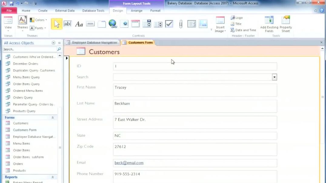 Access 2010_ Formatting Forms