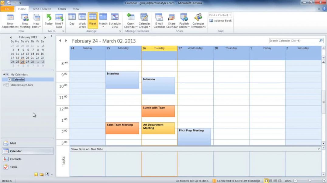 ⁣Microsoft Outlook 2010_ Managing Calendars