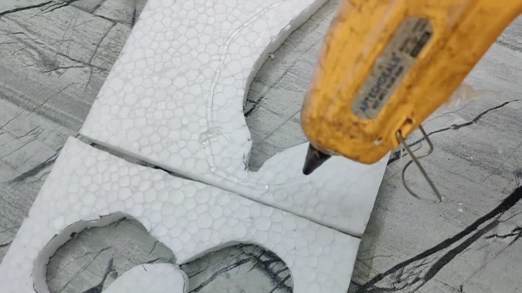 White cement Swam Showpiece __ Cement craft ideas __ Easy craft