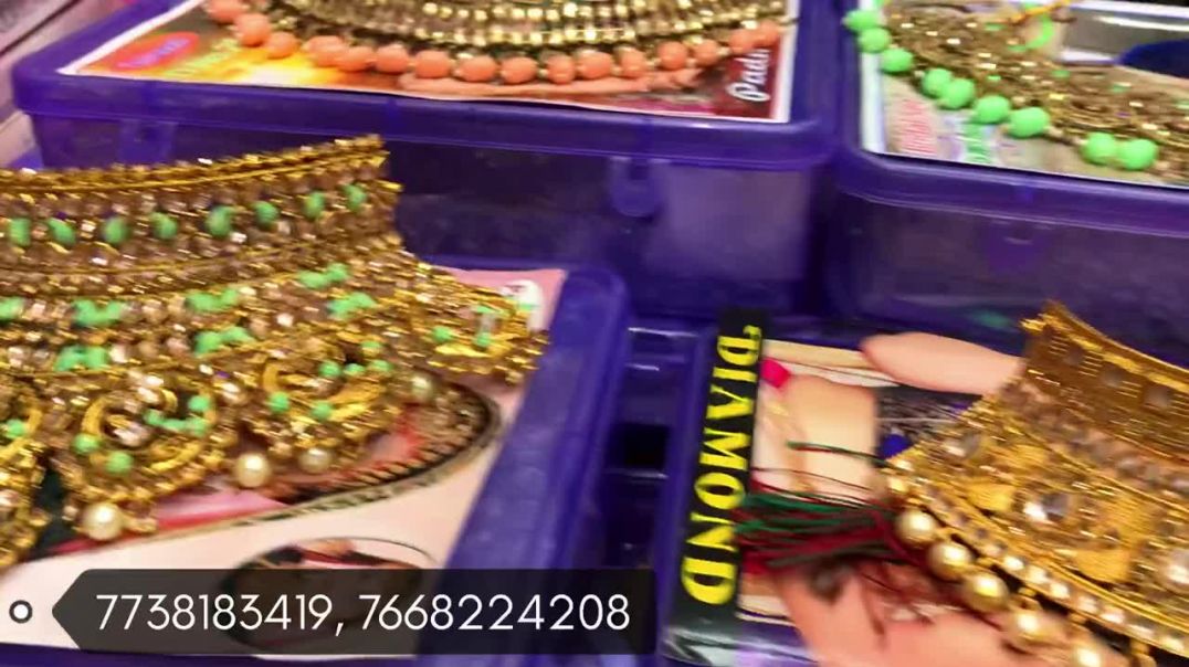 Bridal Set, Jewellery Wholesale Market Sadar Bazar In Delhi _ Cosmetics Wholesale Market Sadar Bazar