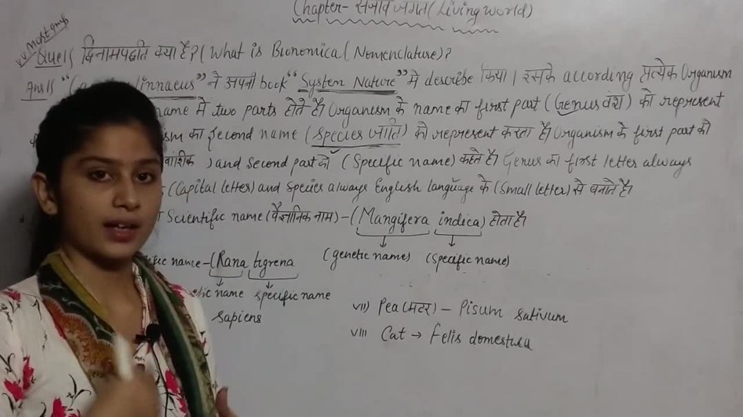 ⁣What is Binomial Nomenclature - द्विनाम पद्धति क्या है - Bi