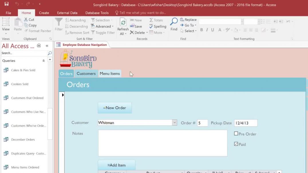 ⁣Access_ Creating a Totals Query