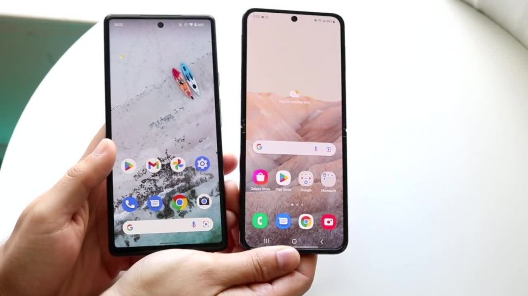 ⁣Samsung Galaxy Z Flip 4 Vs Google Pixel 6! (Comparison) (Review)