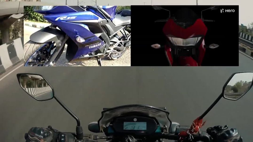 2019 YAMAHA R15 V3 VS 2019 HERO XTREME 200 S R15 V3 VS XTREME 200 S COMPARISON K2K MOTOVLOGS