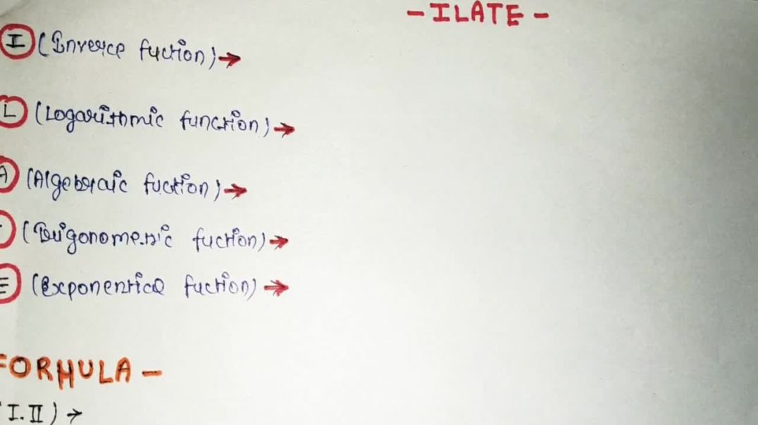 ⁣ILATE Rule Of Integration - _ समाकलन _ ( Hindi )