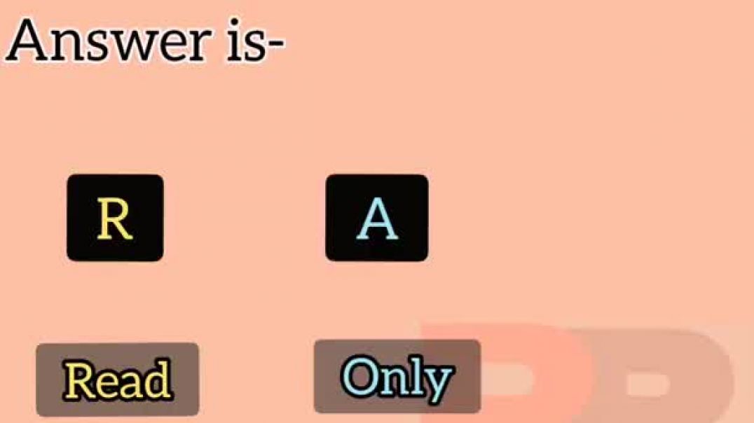 Full form of RAM and ROM। short forms of computer