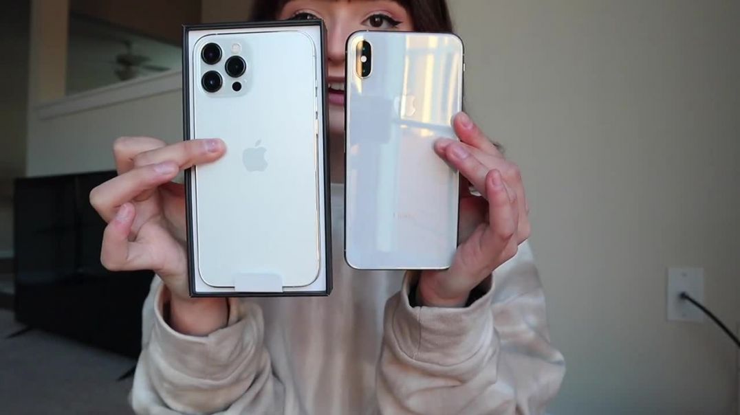 Unboxing My New Iphone 12 Pro Max ☁️✨ Setup + Comparison To The Iphone XS Max!