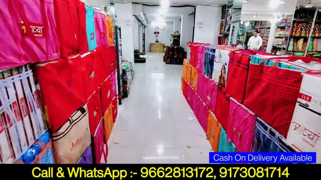 घर बैठे 60 ₹ में साड़ी Saree Wholesale Market in Surat,saree wholesale #sarees