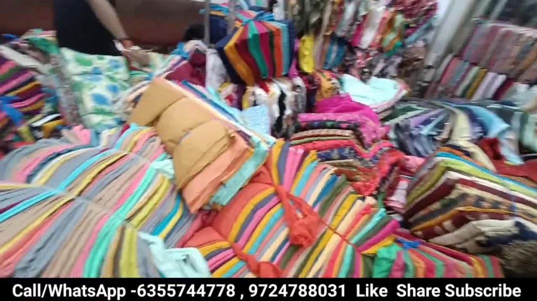 ⁣1 ₹ मीटर __ सबसे बड़े कटपीस के व्यापारी ¦¦ Cut Piece __ Surat Biggest Cut Piece Market__fancy fabric