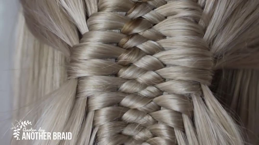 Diamond Braid by Another Braid _  EASY Criss Cross Shaped Diamond Braid