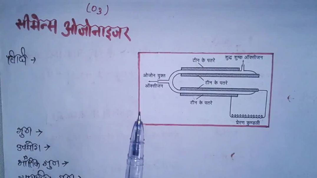 ⁣Ozone ( Siemens Ozonaizer ) - ओजोन बनाने की विधि ( सिमेन्स ओजोनाइजर विधि ) ( O3 )