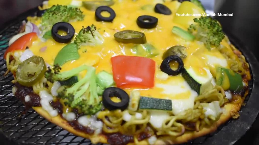 MAGGI Pizza _ CHEESY Maggi Misal Pav _ 50 Varieties of Maggi Dishes _ Indian Street Food