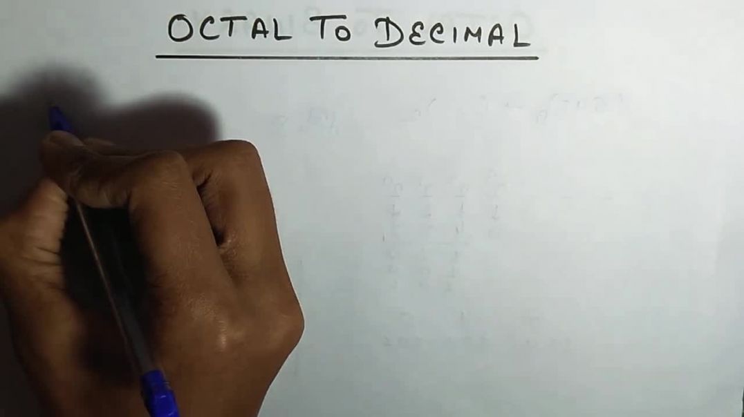 ⁣Octal To Decimal Conversion _ Number System Conversion