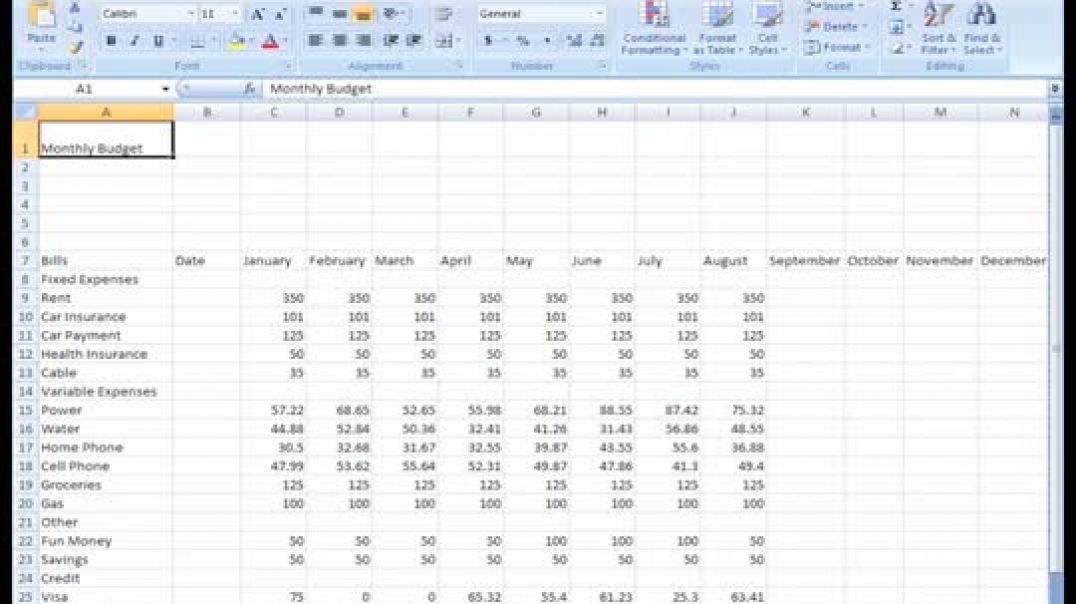 Excel 2007  Customize Your Spreadsheet