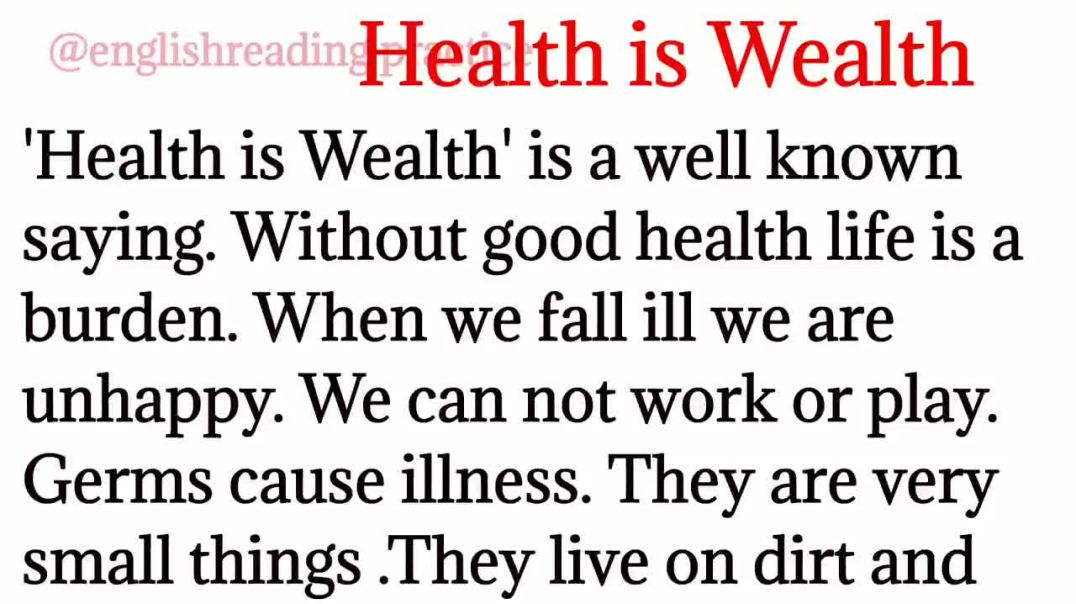 ⁣36,Health is wealth_how to learn English_word to word meaning_आसानी से सीखेenglish_improvevocabalury
