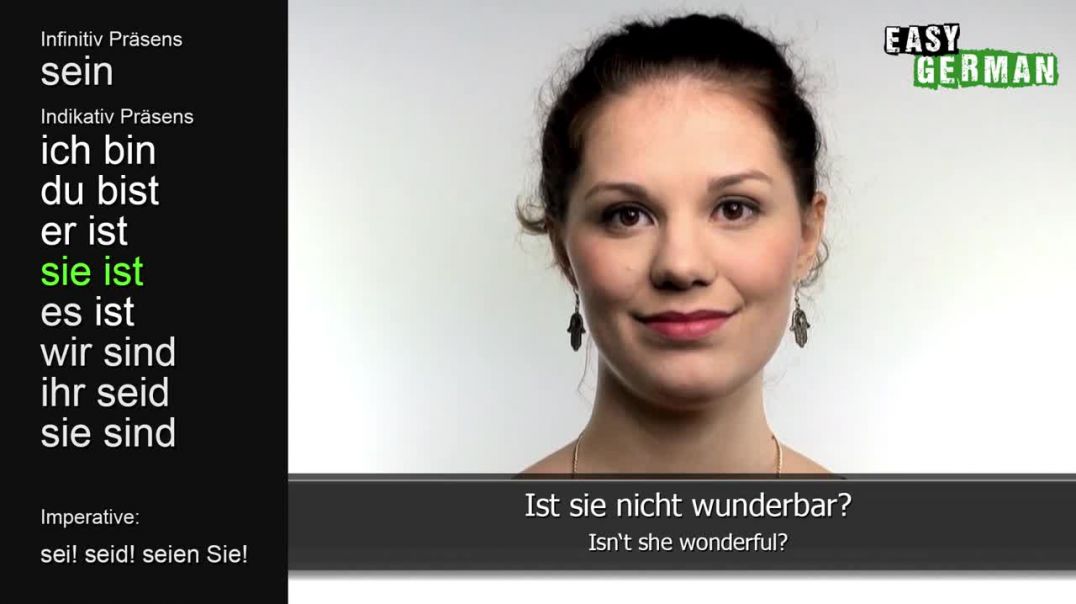 Easy German Verbs - Sein_ Sie Ist