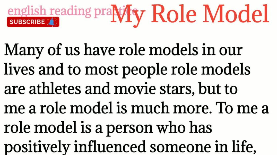 104,My Role Model essay_ english reading practice_ my role model my mother