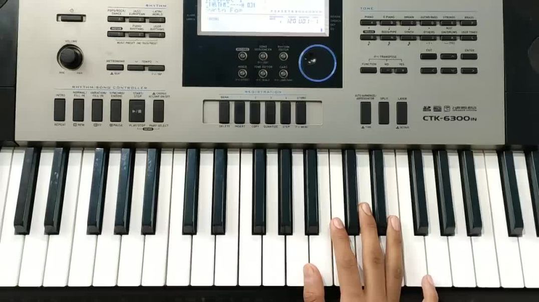 Bole Jo Koyal Bago Me - 1 से 6 तक के नम्बरो से पियानो पर बजाना सीखे Piano Tutorial The Kamlesh