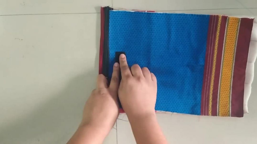 DIY Hand Purse _ खण पर्स _ Easy khun_khan Purse Cutting & Stitching _ Khan fabric trendy bag