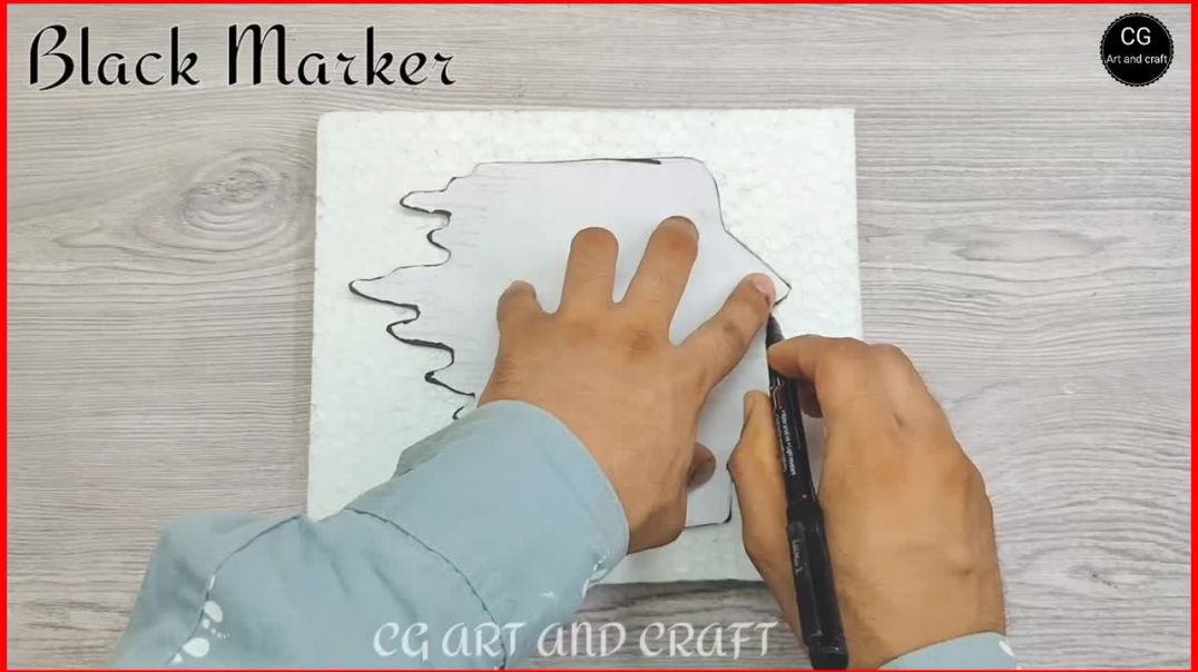 Face Home Decoration ideas _ White Cement craft ideas _