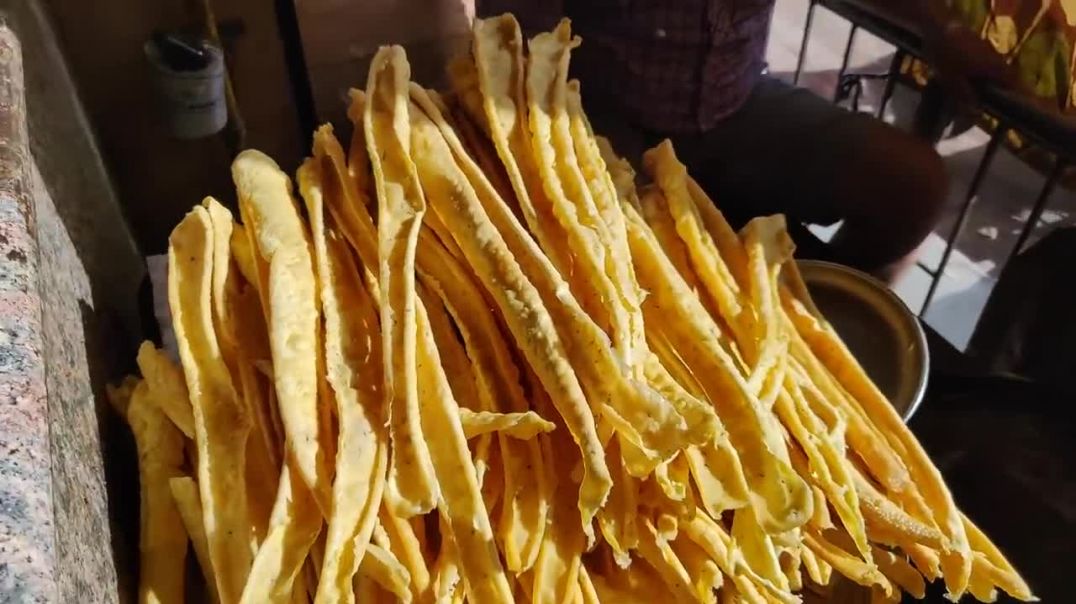 ⁣Longest Fafda Making _ Navaratri Special Farsan _ Indian Street Food