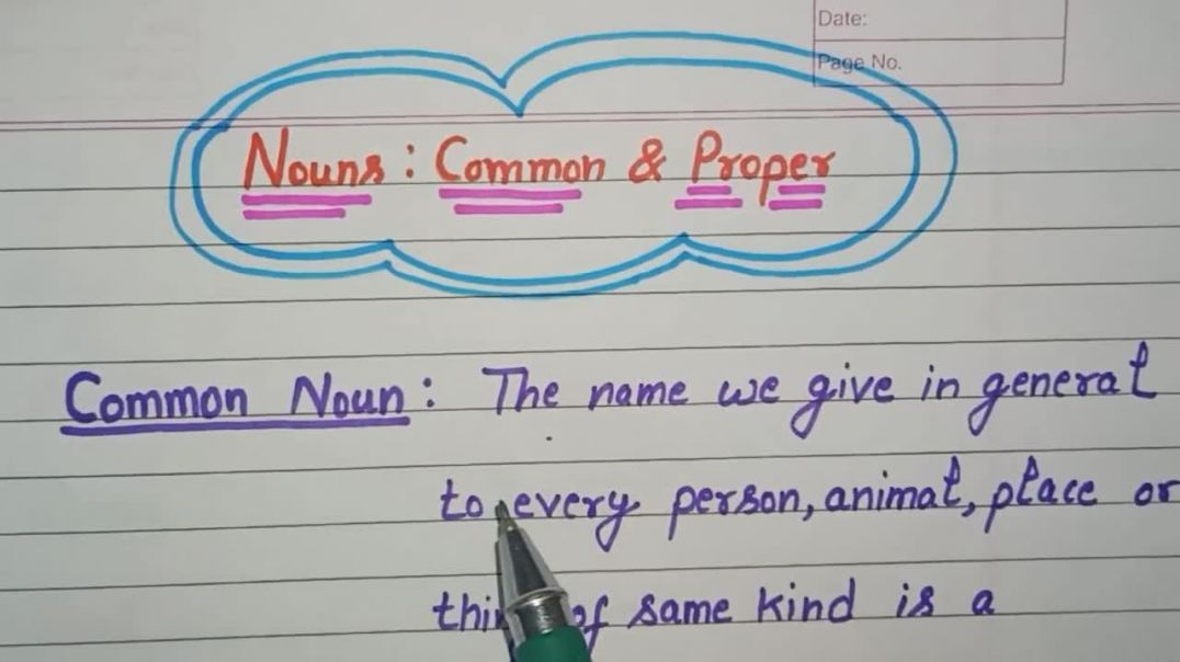 ⁣Nouns - Common Noun  Proper Noun __ Use of Common and Proper Noun with Example __ English Grammar