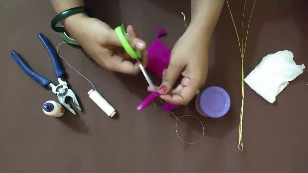 ⁣How To Make Stocking Flowers _ Hair Brooch Making _ Wedding Hair Brooch Latest Designs
