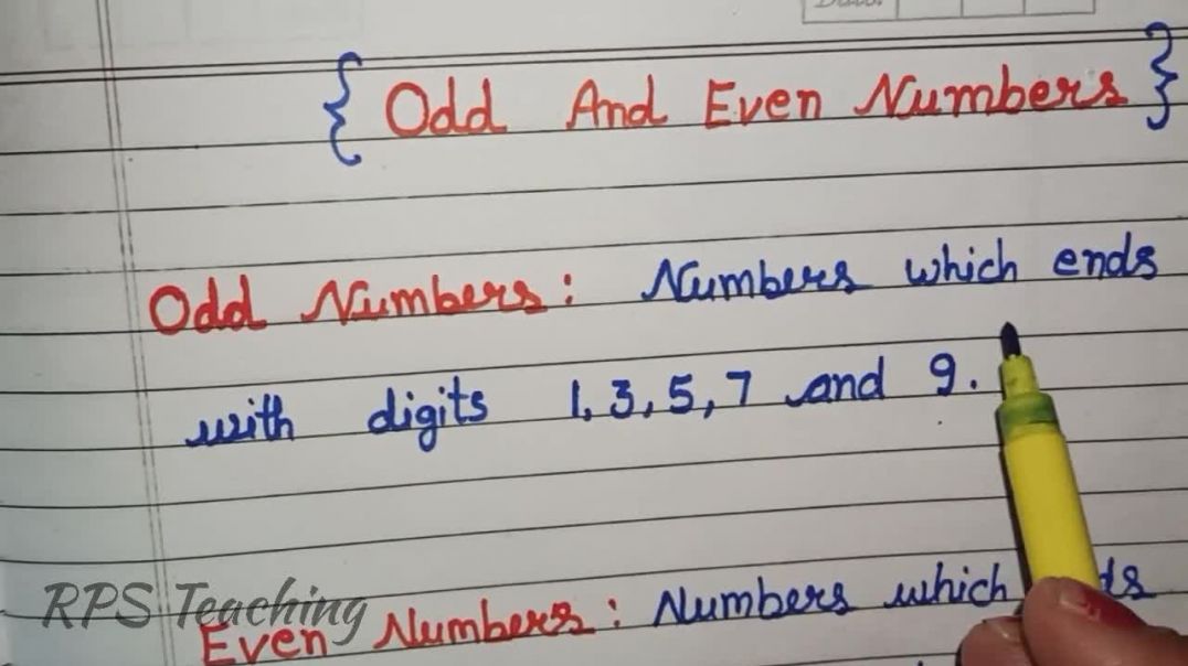 ⁣#Math बच्चों को Odd और Even आसानी से समझाए How to find Odd &amp;amp; Even Number Odd
