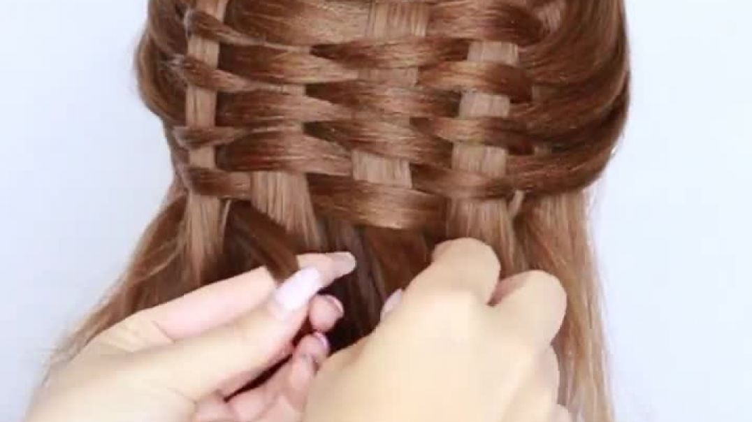 4 Stand Basket Woven Braid _ Beautiful Updo for girls Easy Hairstyles _Step By Step by Another Braid