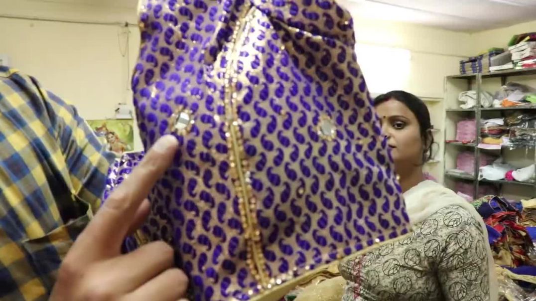 55 Rupees  मैं  Fancy ब्लाउज Wholesale __ Neem jari Work __ Latkan work __ Blouses