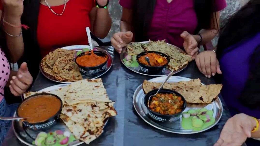 Paneer Butter Masala, Lachha Paratha, Kadhai Paneer, Aloo Naan, Dal Makhani, Butter Naan Challenge