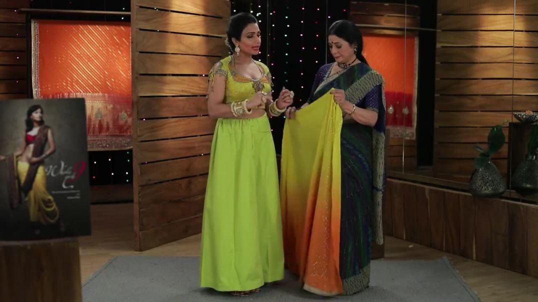 Saree draped in Lehenga Style Part 3 Variation by Kalpana Shah