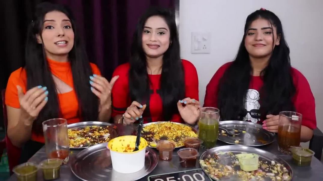 PANIPURI, DAHI PURI, BHEL PURI, SEV PURI, and ALOO PURI Eating Challenge Food Challenge