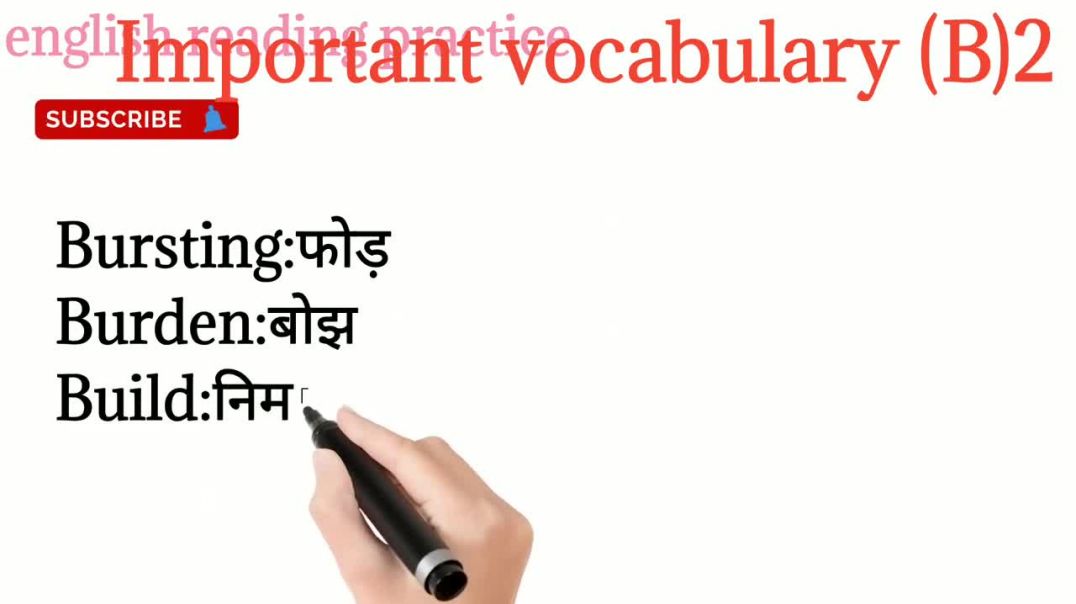 important words (B)_ improve your vocabulary_english reading practice