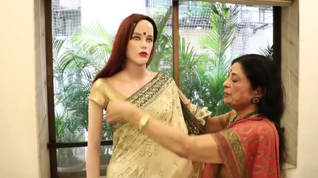 Saree Draping Tips_Open Pallu_ Kalpana Shah Sari Drapes_ Saree Border_