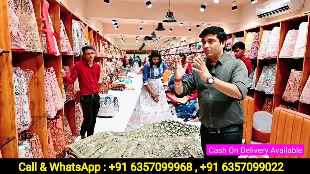 Cheapest Bridal Designer Lehenga Choli With Price _ Surat Wholesale Lehenga Market _ सस्ते