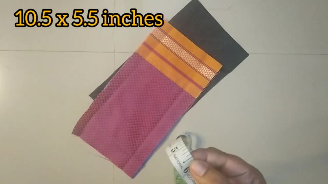 5 मिनिटात बनवा पॉपकॉर्न खण पाउच _ popcorn pouch_ coin pouch_ khan purse making at home #giftideas
