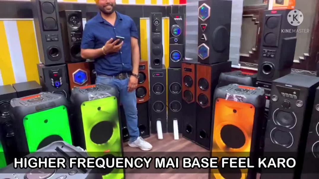⁣Home Theater, Dj, Ear Bud, Bluetooth Speaker ₹199 _ LAJPAT RAI SPEAKER MARKET _ 4