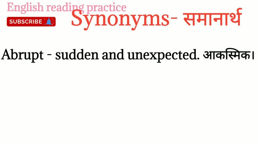 Synonyms words_ समानार्थ शब्द _ improve your vocabulary words_ Most important words