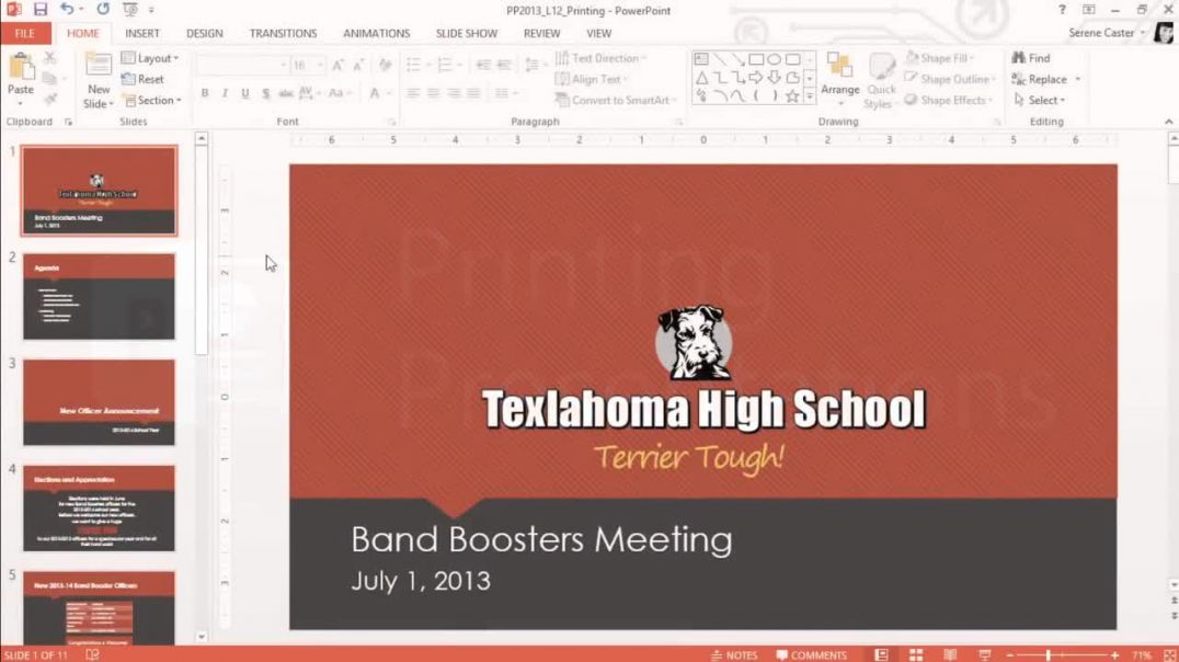 PowerPoint 2013_ Printing Presentations
