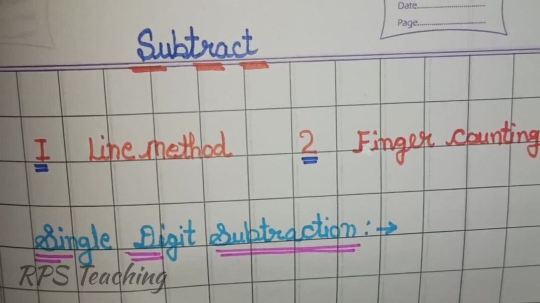 ⁣SUBTRACTION ✍🏻 For UKG Class MATH _ UKG Class ke bacho ko Minus karna Sikhaye _ यूकेजी के लिए गणित