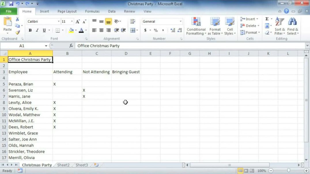 ⁣Excel 2010_ Navigating Excel 2010