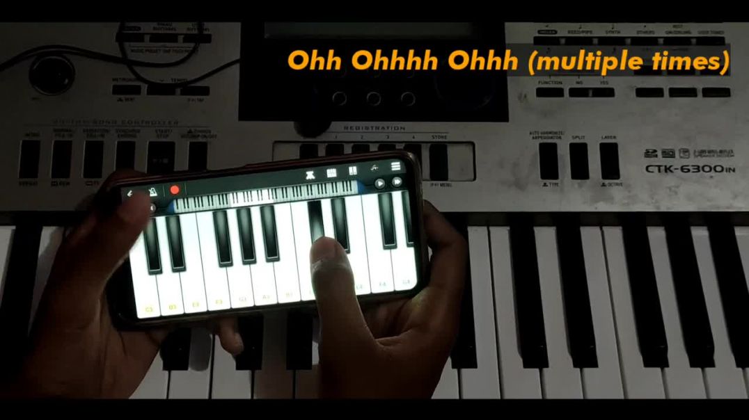 ⁣Sandese Aate Hai (Mobile Piano Tutorial) - Best Hindi Patriotic Song Border @The Kamlesh