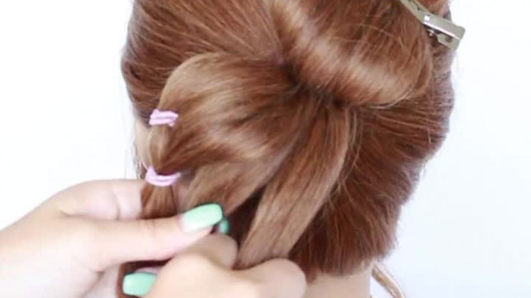 Super EASY and QUICK BUN using hairbands by Another Braid