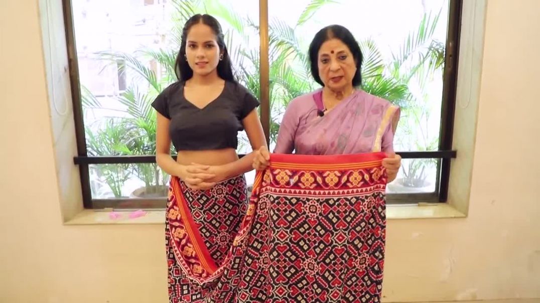 ⁣Style No 109 _ Patola Saree _ Kalpana Shah Sari Drapes_ Saree_ Sari_ Patola Sareea