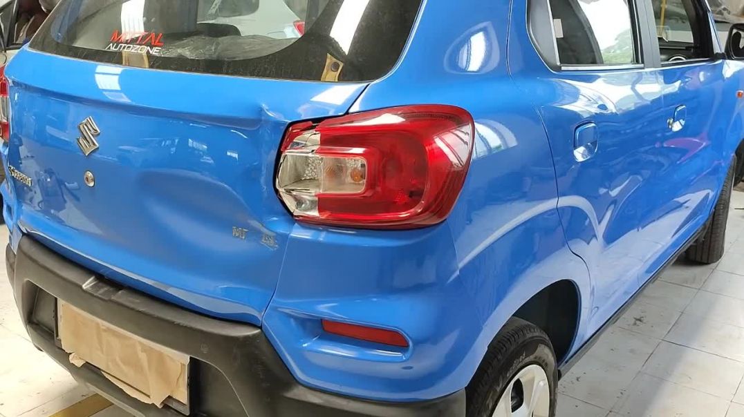 Spresso Back Door (dickey) Repairing Process denting painting#automobileservice