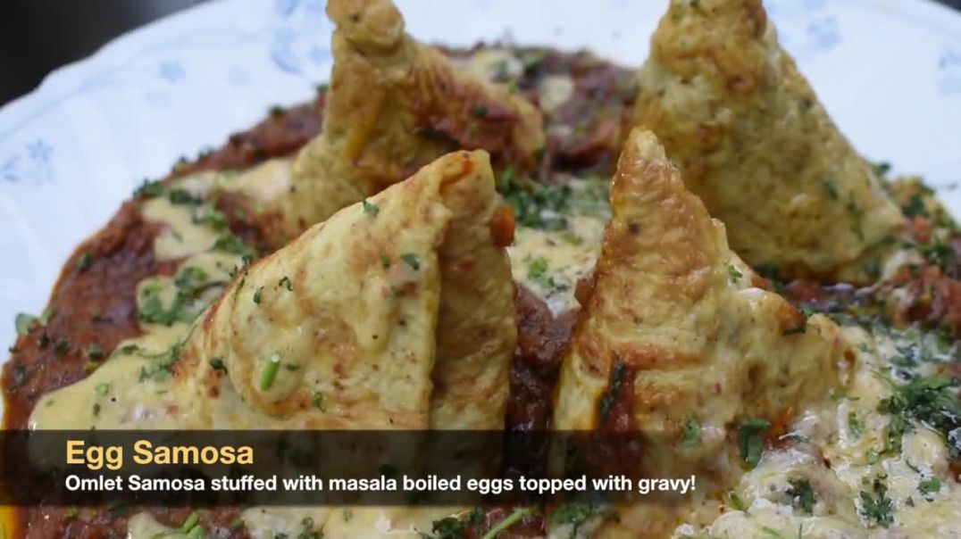 EGG SAMOSA with Gravy _ Most Unique Egg Dishes _ Indian Street Food