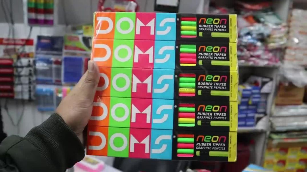 Cheapest Stationary items _ Pen,Pencil,Rubber,Colors _ Wholesale Stationery Items delhi sadar Bazar