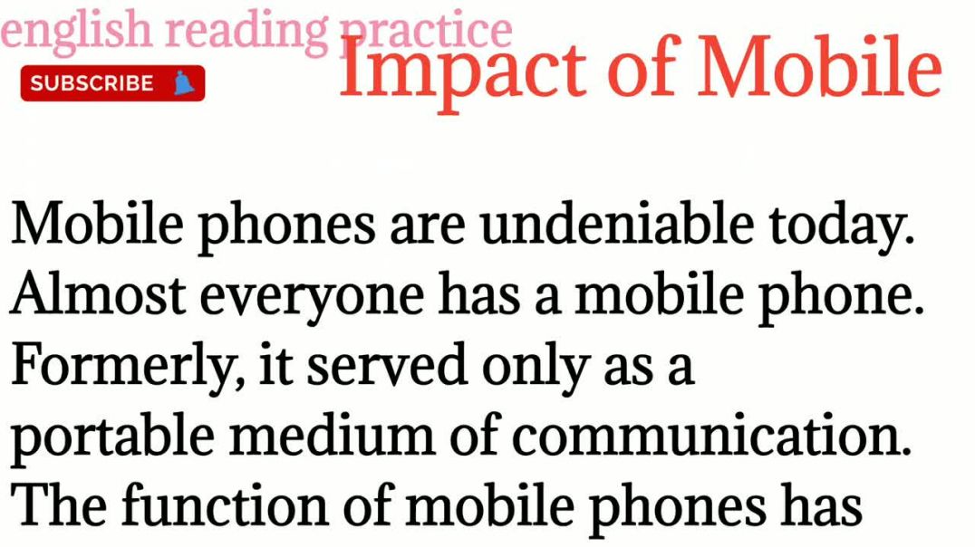 174,TranslationenglishtoHindi_uses of Mobile Phone_Reading practice@English reading practice
