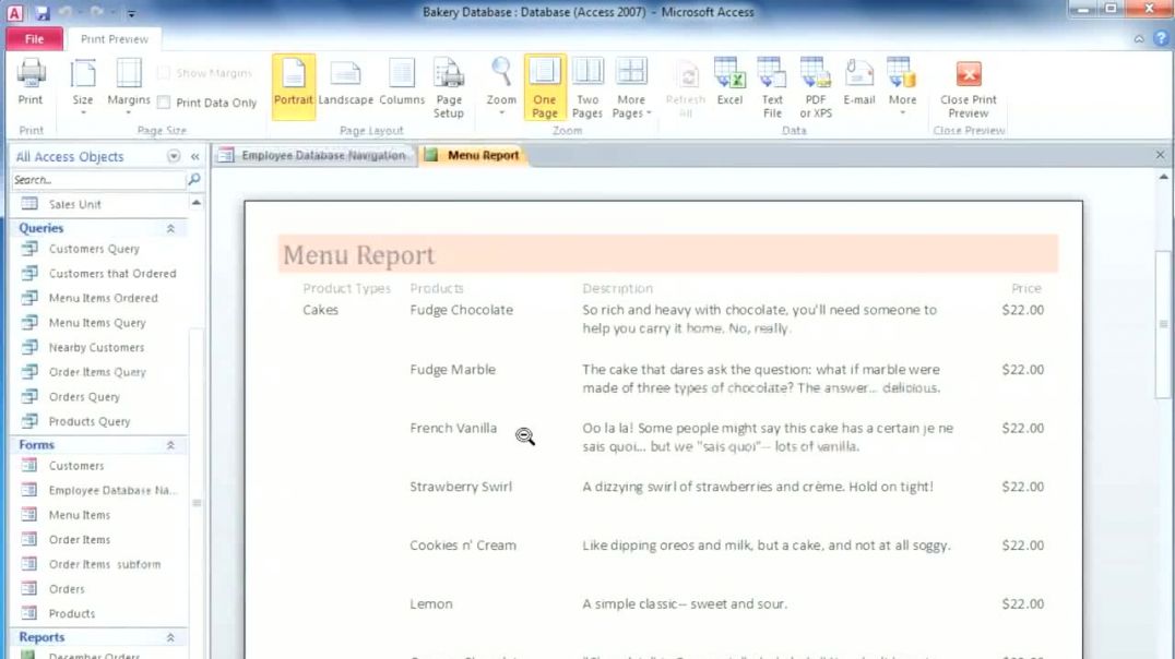 Access 2010_ Formatting Reports
